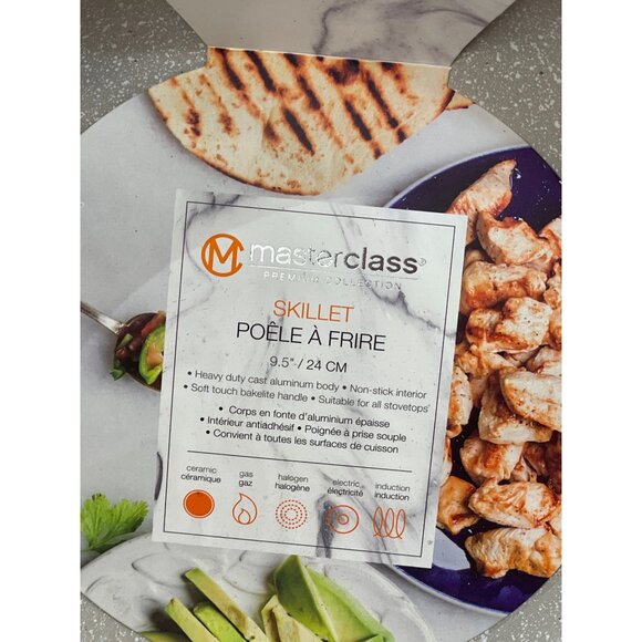 Master Class Skillet  3 PC> Set Gray with Speckled white NEW! - Picture 5 of 7